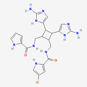 molecular formula C22H25BrN10O2 B12336639 Sceptrin dihydrochloride 