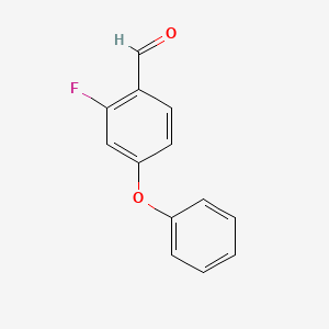 molecular formula C13H9FO2 B12336704 2-Fluoro-4-phenoxybenzaldehyde 