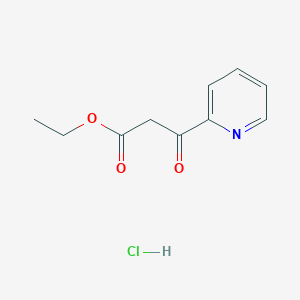 molecular formula C10H12ClNO3 B12336741 Ethyl 3-oxo-3-(pyridin-2-yl)propanoate hydrochloride 