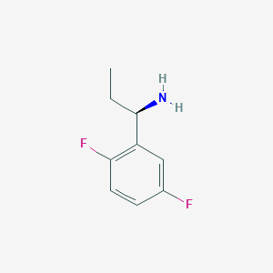 molecular formula C9H11F2N B12336749 (R)-1-(2,5-Difluorophenyl)propan-1-amine 