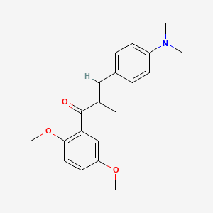 1-(2,5-Dimethoxyphenyl)-3-(4-(dimethylamino)phenyl)-1-methyl-2-propen-1-one