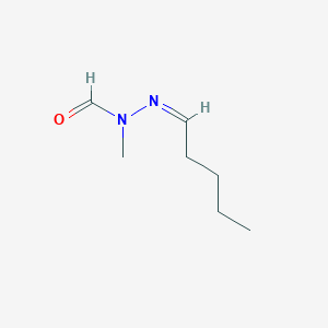 molecular formula C7H14N2O B1233683 N-methyl-N-[(Z)-pentylideneamino]formamide 