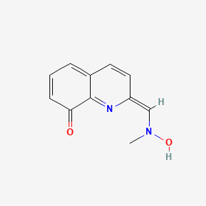 molecular formula C11H10N2O2 B1233684 (2Z)-2-[[hydroxy(methyl)amino]methylidene]quinolin-8-one 
