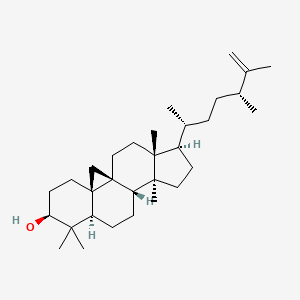molecular formula C31H52O B1233691 (24R)-24-methylcycloart-25-en-3beta-ol 