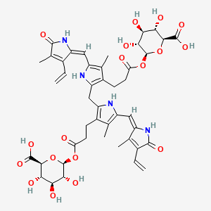 molecular formula C45H52N4O18 B1233696 Bis(beta-glucosyluronic acid)bilirubin 