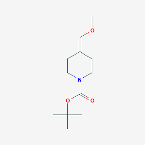 molecular formula C12H21NO3 B12336974 Tert-butyl 4-(methoxymethylene)piperidine-1-carboxylate CAS No. 138022-91-0