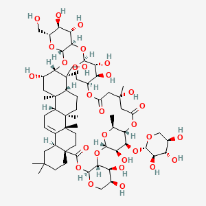 molecular formula C63H98O29 B1233698 Lobatoside H 