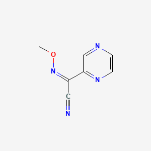 molecular formula C7H6N4O B1233700 Z-alpha-methoxyiminopyrazineacetonitrile 
