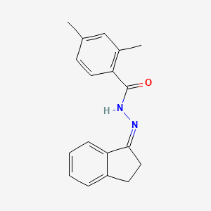 molecular formula C18H18N2O B1233706 N-[(Z)-2,3-二氢茚-1-亚甲基氨基]-2,4-二甲基苯甲酰胺 