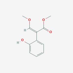 molecular formula C11H12O4 B12337064 Methyl 2-(2-hydroxyphenyl)-3-methoxyacrylate 