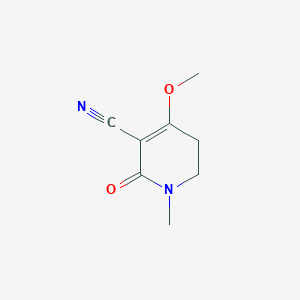 molecular formula C8H10N2O2 B12337073 4-Methoxy-1-methyl-2-oxo-1,2,5,6-tetrahydropyridine-3-carbonitrile 