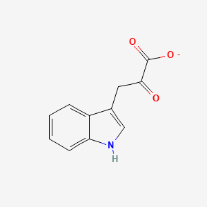 molecular formula C11H8NO3- B1233715 3-(Indol-3-yl)pyruvate 