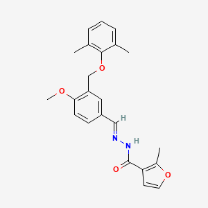 N'-{3-[(2,6-dimethylphenoxy)methyl]-4-methoxybenzylidene}-2-methyl-3-furohydrazide