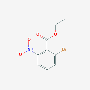 molecular formula C9H8BrNO4 B12337340 Ethyl 2-bromo-6-nitrobenzoate 