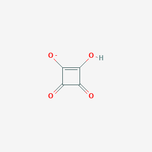 molecular formula C4HO4- B1233742 2-Hydroxy-3,4-dioxocyclobut-1-en-1-olate CAS No. 7242-13-9
