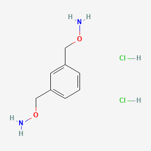 molecular formula C8H14Cl2N2O2 B12337438 O-[[3-(aminooxymethyl)phenyl]methyl]hydroxylamine;dihydrochloride 