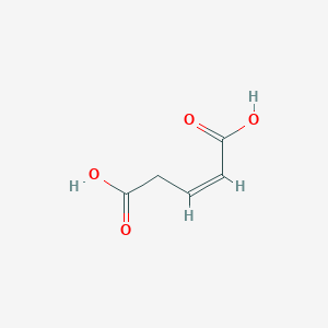 molecular formula C5H6O4 B1233761 cis-Pentenedioic acid CAS No. 505-36-2
