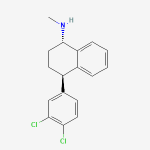 molecular formula C17H17Cl2N B1233778 (1S,4R)-4-(3,4-dichlorophenyl)-N-methyl-1,2,3,4-tetrahydronaphthalen-1-amine 