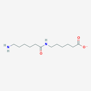 molecular formula C12H23N2O3- B1233789 6-(6-Aminohexanamido)hexanoate 