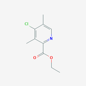 molecular formula C10H12ClNO2 B123379 Ethyl 4-chloro-3,5-dimethylpicolinate CAS No. 187222-17-9