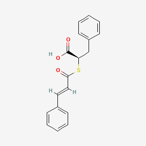molecular formula C18H16O3S B1233801 S-Cinnamoyl-alpha-mercapto-beta-phenylpropionate CAS No. 54845-97-5