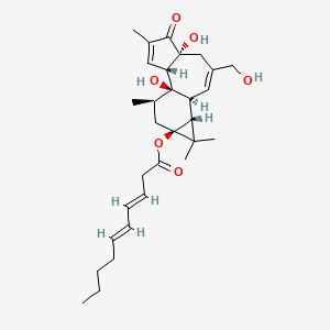 molecular formula C30H42O6 B1233816 12-Deoxyphorbol-13-(3E,5E-decadienoate) 