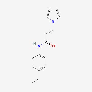 N-(4-ethylphenyl)-3-(1-pyrrolyl)propanamide
