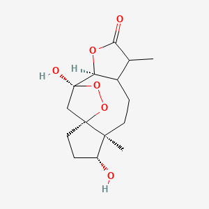 molecular formula C15H22O6 B1233819 Tehranolide 
