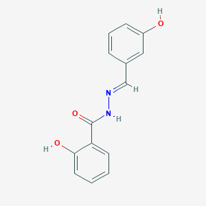 2-Hydroxy-N'-[(E)-(3-hydroxyphenyl)methylidene]benzohydrazide