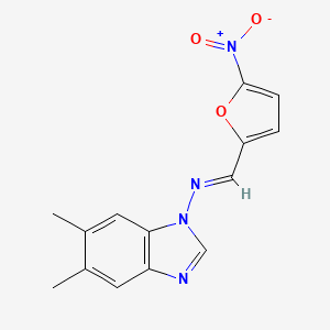 5,6-dimethyl-N-[(5-nitro-2-furyl)methylene]-1H-benzimidazol-1-amine