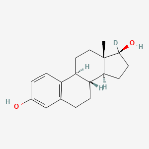 molecular formula C18H24O2 B12338273 (17I(2))-Estra-1,3,5(10)-triene-17-d-3,17-diol CAS No. 631-81-2
