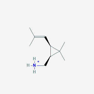 [(1S,3R)-2,2-Dimethyl-3-(2-methylprop-1-enyl)cyclopropyl]methylazanium