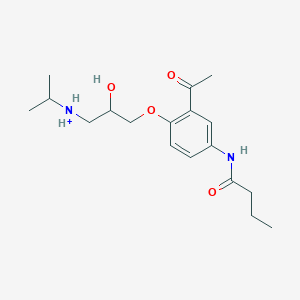 molecular formula C18H29N2O4+ B1233838 Acebutolol(1+) 