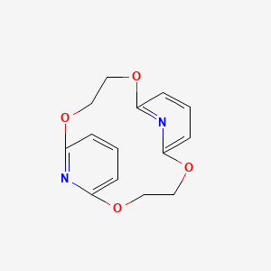 molecular formula C14H14N2O4 B1233871 2,6-Pyridinophane CAS No. 56446-41-4
