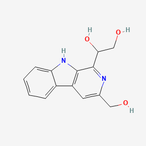 molecular formula C14H14N2O3 B1233911 Pyridindolol CAS No. 55812-46-9