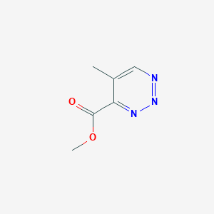 molecular formula C6H7N3O2 B123395 Methyl 5-methyl-1,2,3-triazine-4-carboxylate CAS No. 150017-42-8