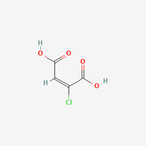 molecular formula C4H3ClO4 B1233951 2-Butenedioic acid, 2-chloro-, (E)- CAS No. 617-43-6