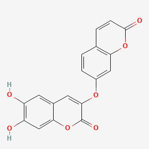 molecular formula C18H10O7 B1233956 Edgeworthin CAS No. 53947-90-3