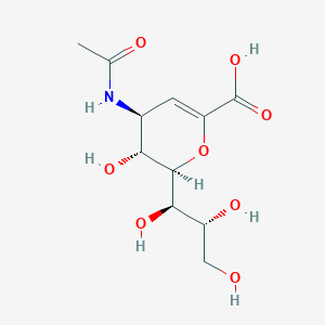 molecular formula C11H17NO8 B12339672 4-Acetylamino-2,6-anhydro-3,4-dideoxy-d-glycero-d-galactonon-2-enonicacid 