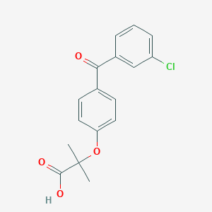 2-[4-(3-Chlorobenzoyl)phenoxy]-2-methylpropanoic acid