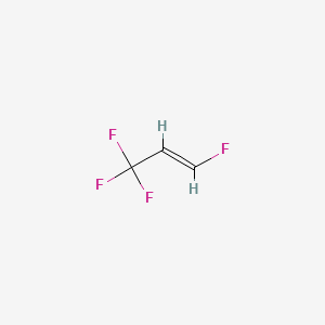 molecular formula C3H2F4 B1233993 1,3,3,3-Tetrafluoroprop-1-ene CAS No. 29118-24-9
