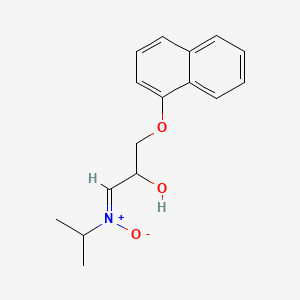 molecular formula C16H19NO3 B1233998 3-(1-Naphthoxy)-2-hydroxypropionaldehyde N-isopropylnitrone CAS No. 84418-34-8