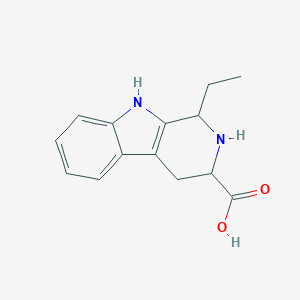 molecular formula C14H16N2O2 B012340 1-Ethyl-2,3,4,9-tetrahydro-1H-beta-carboline-3-carboxylic acid CAS No. 109690-46-2