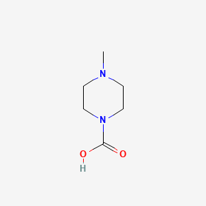 molecular formula C6H12N2O2 B1234013 4-Methylpiperazine-1-carboxylic acid CAS No. 58226-19-0
