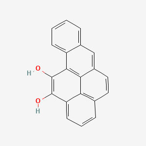 molecular formula C20H12O2 B1234016 Benzo[a]pyrene-11,12-diol CAS No. 65277-41-0
