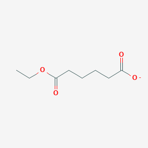 molecular formula C8H13O4- B1234035 Monoethyl adipate 