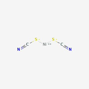 molecular formula C2N2NiS2 B1234038 Nickel dithiocyanate CAS No. 13689-92-4