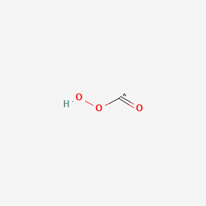 molecular formula CHO3 B1234046 (Hydridodioxido)oxidocarbon(.) 