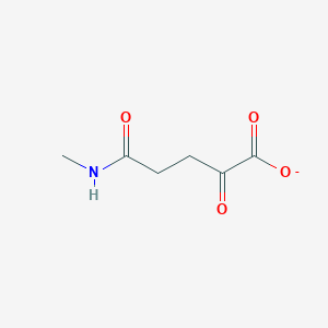 molecular formula C6H8NO4- B1234078 N-Methyl-2-oxoglutaramate 