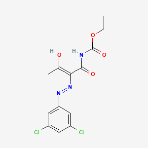 molecular formula C13H13Cl2N3O4 B12340965 ethyl N-[(2Z)-2-[2-(3,5-dichlorophenyl)hydrazin-1-ylidene]-3-oxobutanoyl]carbamate 